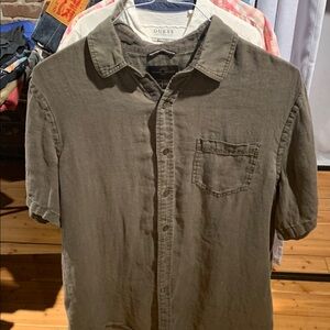 Black&Brown Men's Olive Shirt